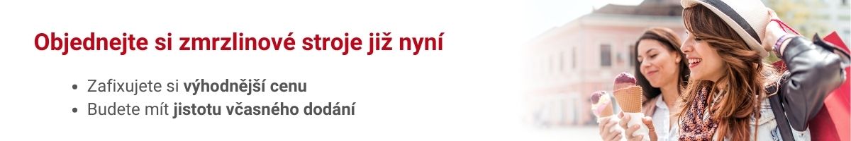 Objednejte si zmrzlinové stroje již nyní 